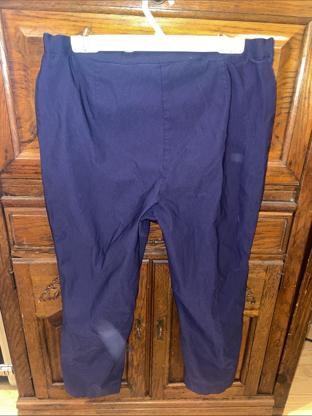 Jones New York Navy Slim Straight Chinos - Picture 6 of 8
